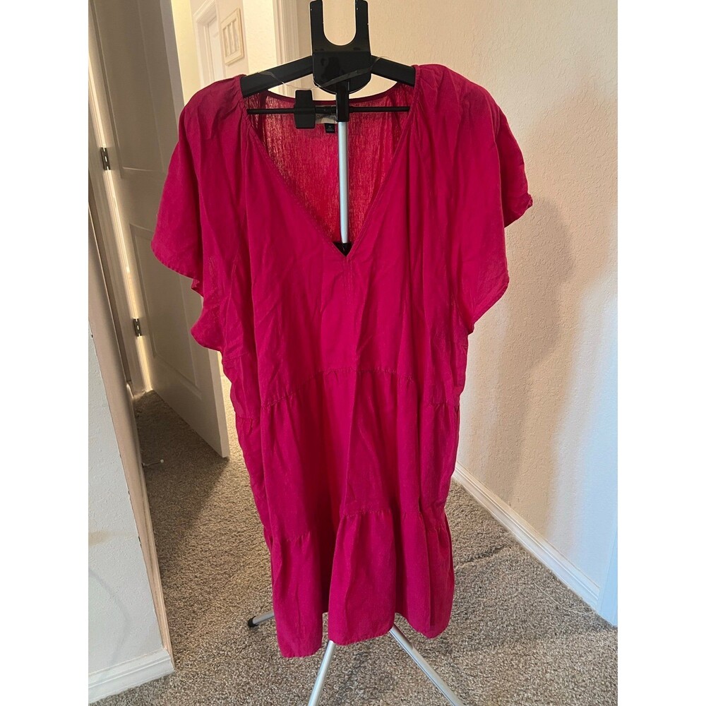 Universal Thread Fuchsia Pink Tiered Midi Dress